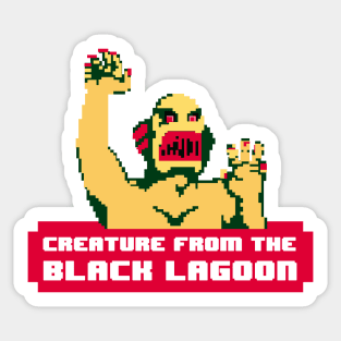 Creature from the Black Lagoon | Pixel | Fanart | Fan art | Halloween | Spooky | Scary Sticker